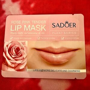 ❤️ Sadoer 🌹 Rose Pink Tender Lip Mask (Moisture, fade lines, improve dullness)